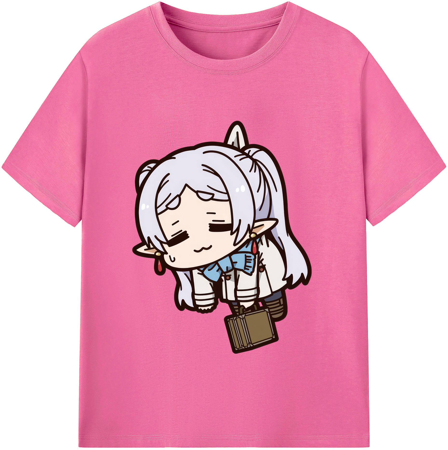 （画像用） 葬送のフリーレン Frieren レディースカジュアルプリントTシャツ（綿100％）